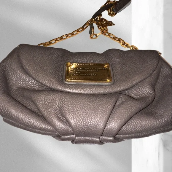 Marc By Marc Jacobs Bags Marc By Marc Jacobs Dark Grey Supple Leather Shouldercrossbody Bag Poshmark